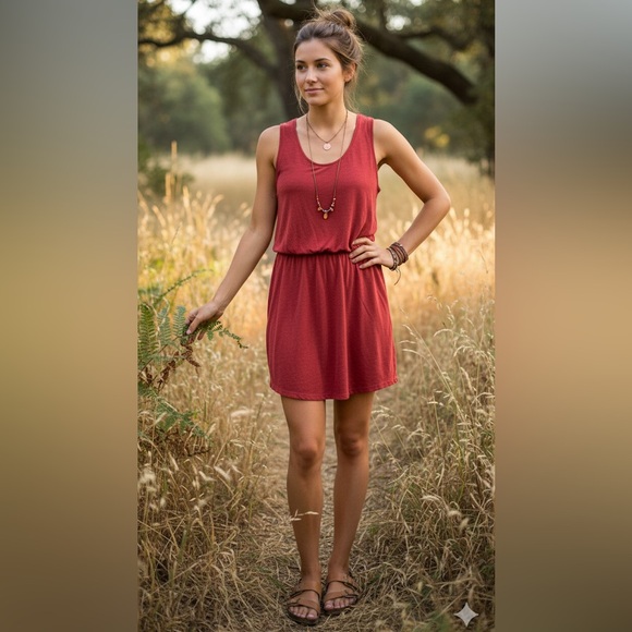 Prana Dresses & Skirts - Prana Janey Foundation Mini Dress in Rustic Red Heather Women’s Size Small